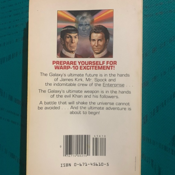3/$15 Vintage Star trek wrath of khan novel - Picture 2 of 4